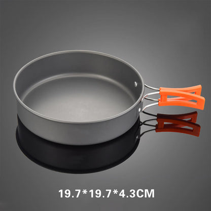 4–7 Person Camping Cookware Set (4-Piece with Accessories)